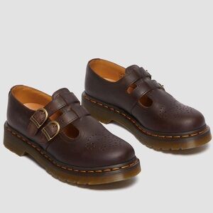 Dr. Martens 8065 Crazy Horse Leather Mary Jane Shoes